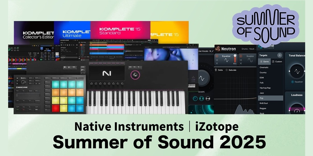 <h2 class="title">【6/30まで】Native Instruments Summer of Sound 2025</h2>